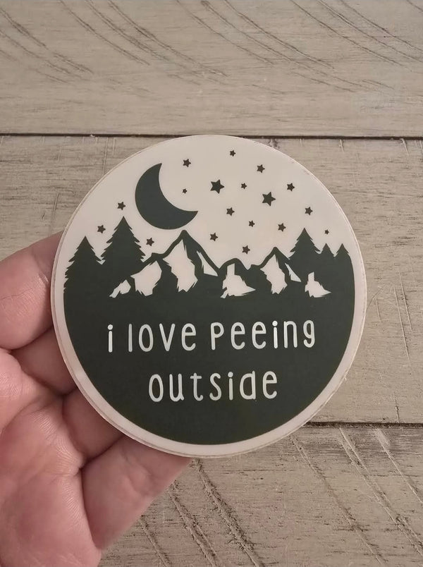 **NSFW** I Love Peeing Outside die cut stickers