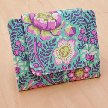 Audrey Flower Head Mini Wallet