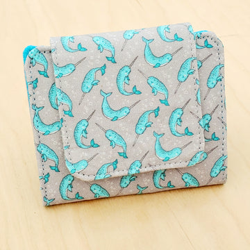Oodles of Narwhals Mini Wallet