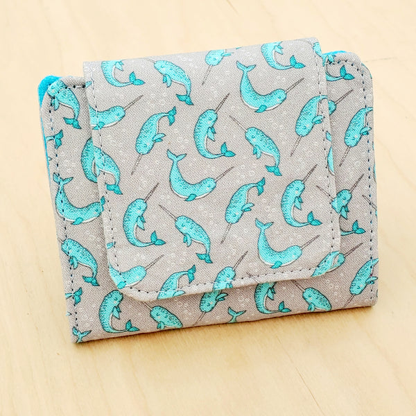 Oodles of Narwhals Mini Wallet
