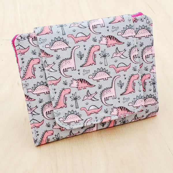 Pink-o-saurs Pink Dinosaur Mini Wallet