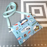 We are Alaska Medium Blue Crossbody Purse