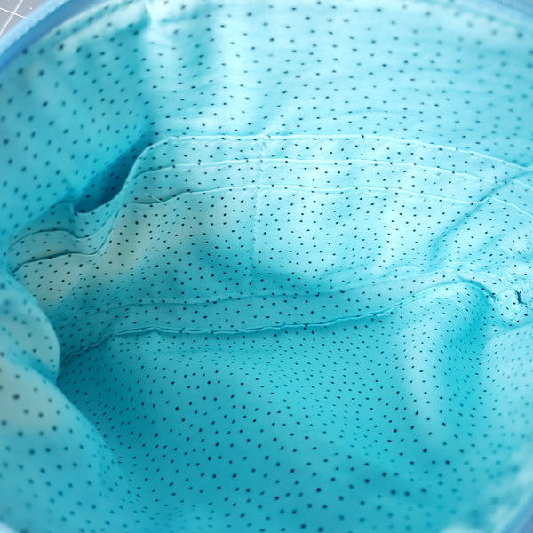 We are Alaska Medium Blue Crossbody Purse