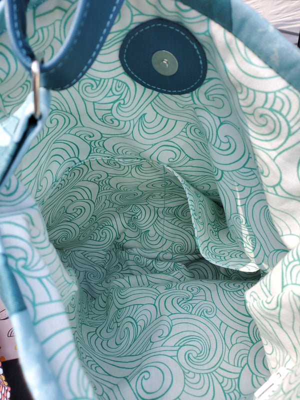 Majestic Whales Hobo Purse **not so perfect discount**