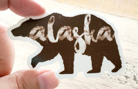 Alaska Bear die-cut stickers