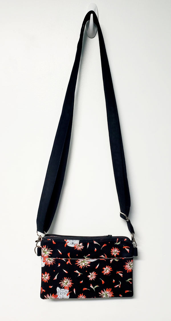 Wolf Pack Crossbody Purse - Black