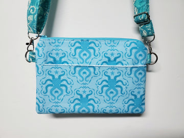 Octopus Damask Crossbody Purse