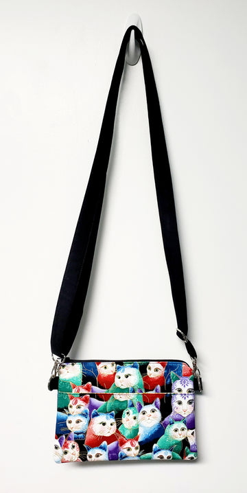 Porcelain Cats Crossbody Purse