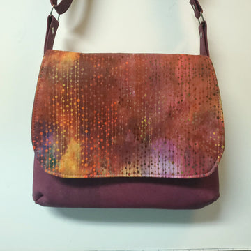 Fall Dots Mini Cork Messenger Purse