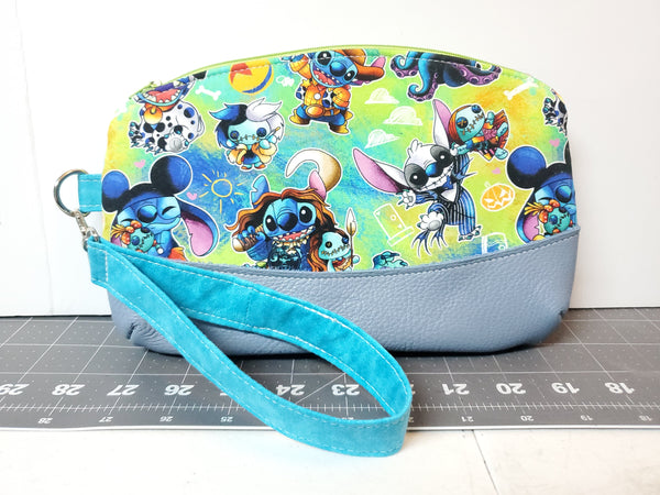 Stitch Wristlet -- Custom order for Katie S.