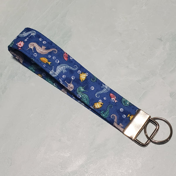 Karen Key Fob - Seahorses & Fish