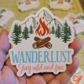 Wanderlust die-cut stickers