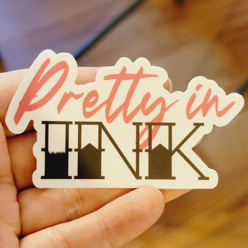 Pretty in Ink die-cut stickers