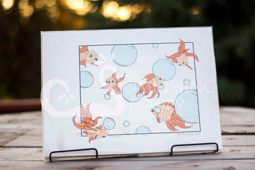 "3 seconds" hand-pulled screen print