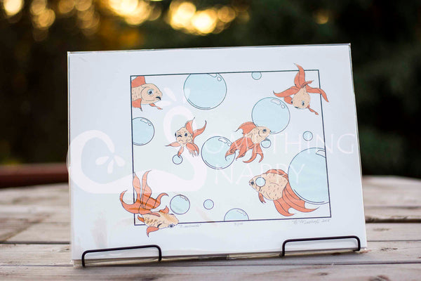 "3 seconds" hand-pulled screen print