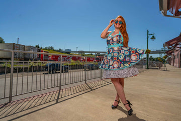 Holiday Snowman Pin-up Apron