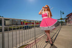 Hot Pink Polka Dot Pin-up Apron