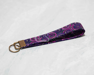 Karen Key Fob - Purple Abstract