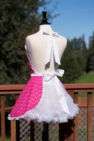 Hot Pink Arrow Pin-up Apron