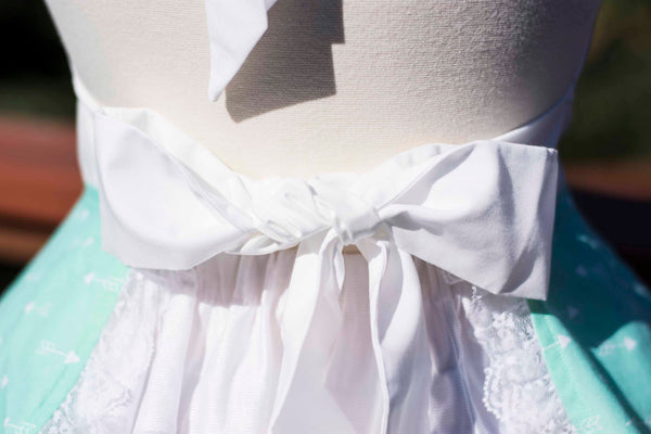 Mint Green Arrow Pin-up Apron