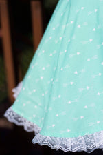 Mint Green Arrow Pin-up Apron