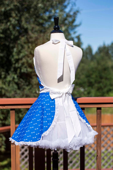 Blue Arrow Pin-up Apron