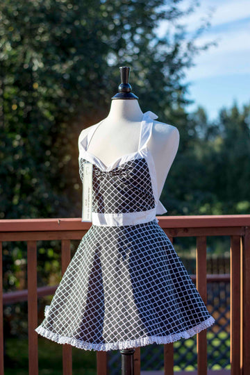 Black Moroccan Pin-up Apron