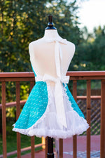 Teal Arrow Pin-up Apron