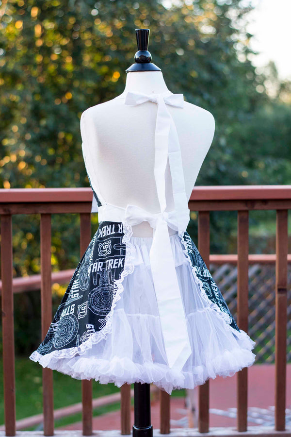 Black and White Star Trek Pin-up Apron