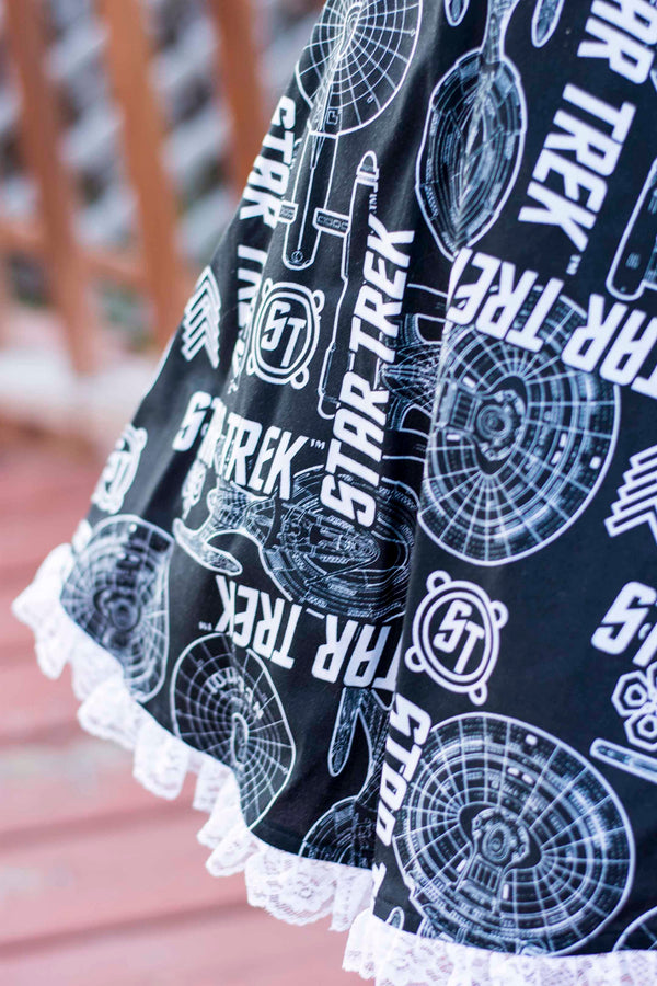 Black and White Star Trek Pin-up Apron