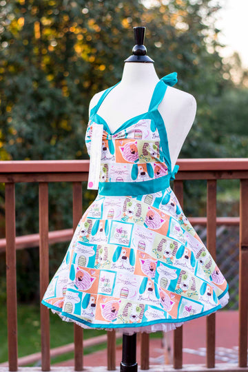 Cats and Dogs Pin-up Apron