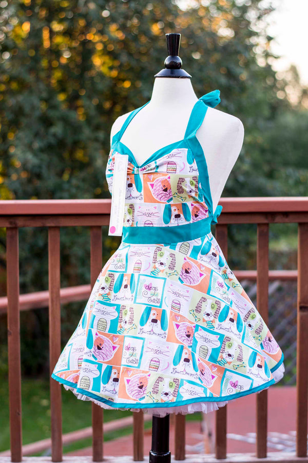 Cats and Dogs Pin-up Apron