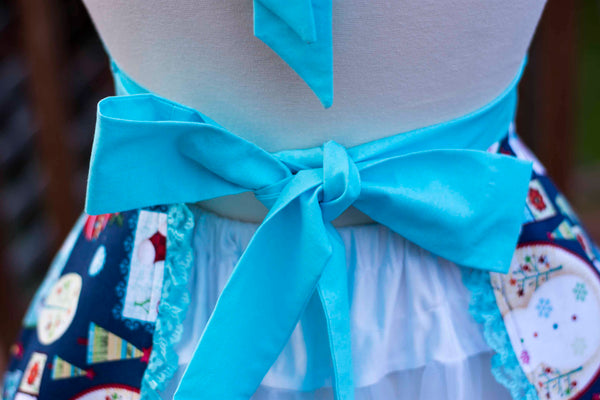 Holiday Snowman Pin-up Apron