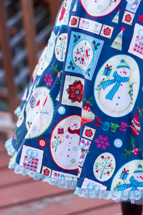 Holiday Snowman Pin-up Apron