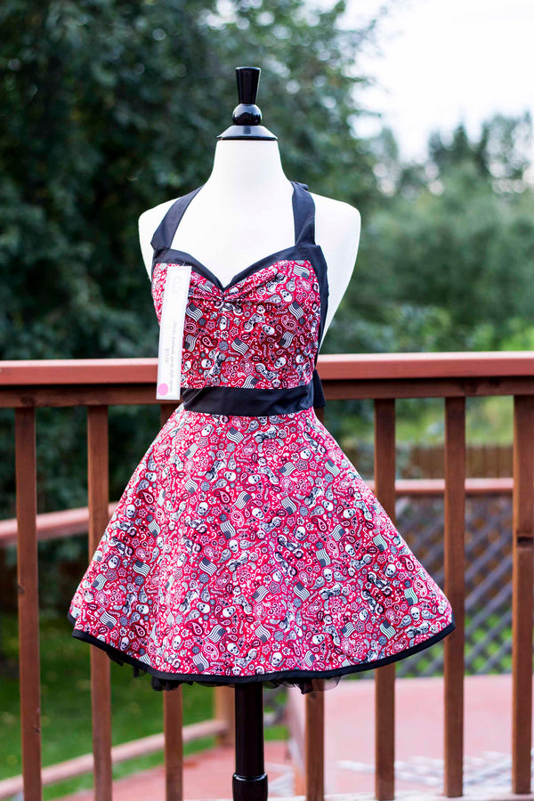 Biker Bandana Pin-up Apron