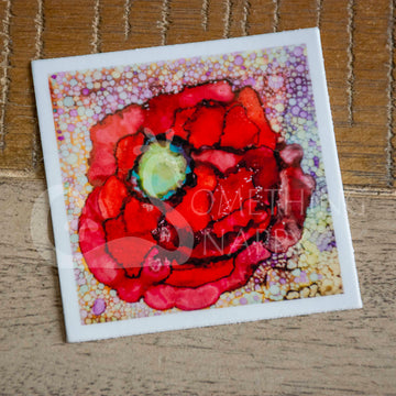 "Poppy Dots" poppy stickers