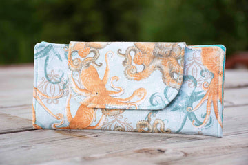 Boho Coastal Octopus Wallet