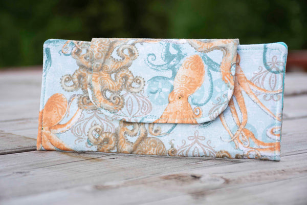 Boho Coastal Octopus Wallet