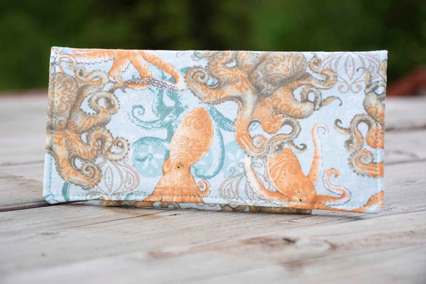 Boho Coastal Octopus Wallet