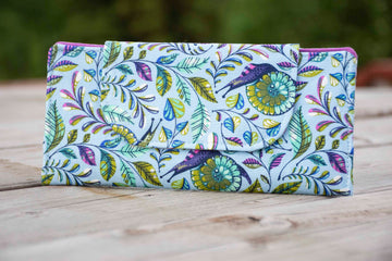 Slow and Steady Snail Wallet - Blue