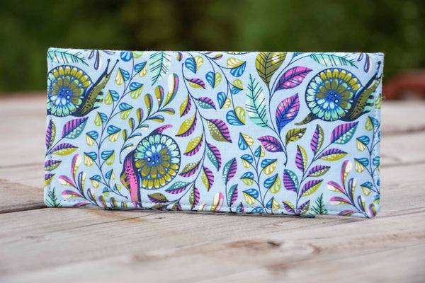 Slow and Steady Snail Wallet - Blue