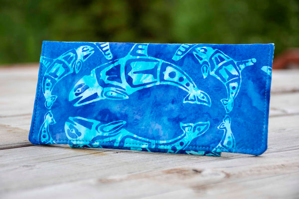 Batik Tribal Orca Whale Wallet