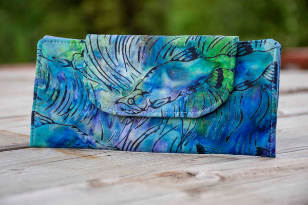 Salmon Season Batik Wallet