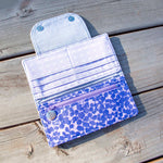 Periwinkle Hydrangea Floral Wallet