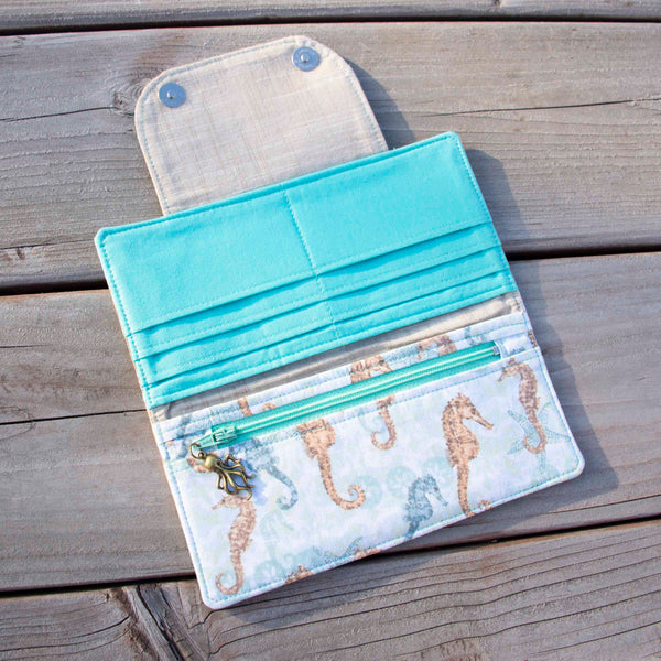 Boho Coastal Octopus Wallet