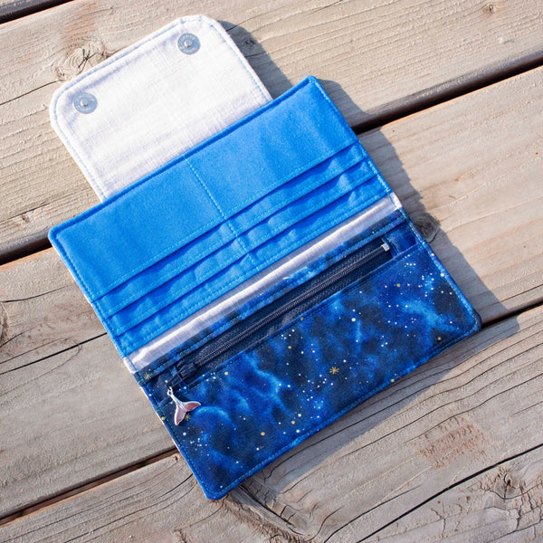 Narwhal Crest (Blue) Wallet