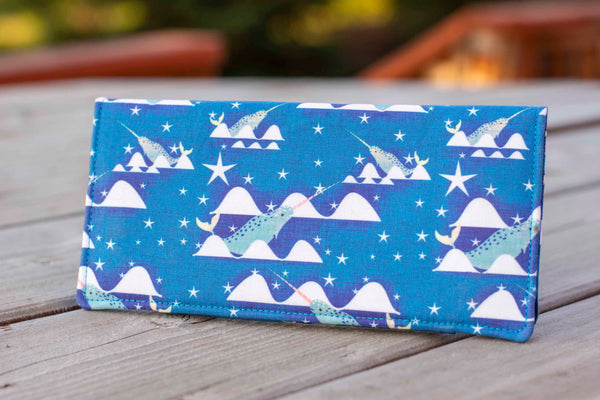 Narwhal Crest (Blue) Wallet