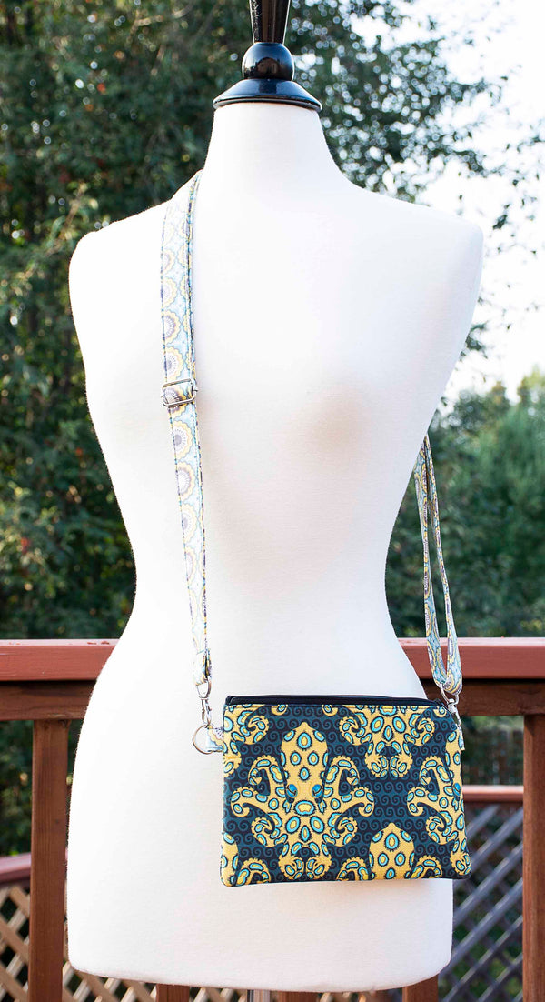 Blue Ringed Octopus Crossbody Purse