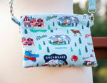 We are Alaska Light Blue Crossbody Purse