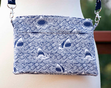 Great White Shark Do-Do-Do Crossbody Purse